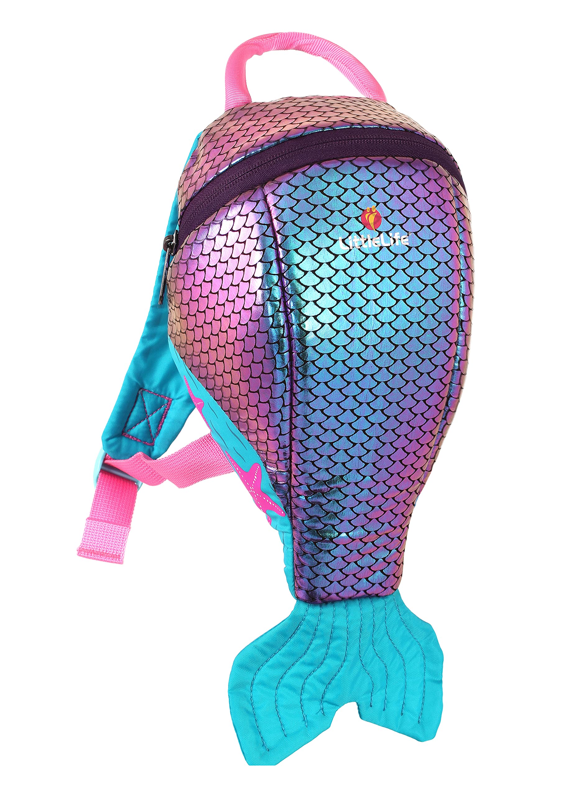 LittleLife Animal Toddler Backpack With Safety Rein, Mermaid