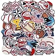 HunnmingRe 72 Pcs Baseball Iron on Patches Chenille Embroidered Baseball Patches 36 Style Iron on Hat Patch Sport Valentines Appliques for Hat Cap Clothes Patch Sew on for DIY Backpack Pants Jeans