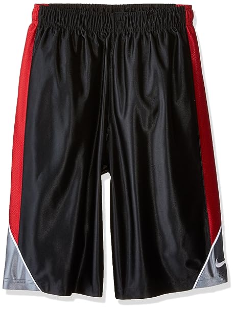 Buy Nike Kids Boys Dunk Shorts (Little Big Kids), Black/Gym Red/Cool Grey/White SM (7-8 X One 