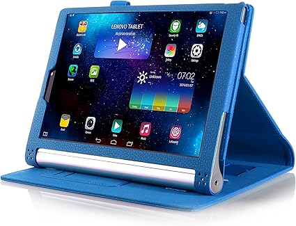 Amazon Lenovo Yoga Tablet 2 8インチケース 選べる4色 Ivso オリジナルlenovo Yoga Tablet 2 8インチケース カバー Puレザーケース 超薄型 最軽量 全面保護型 スタンド機能付 Lenovo Yoga Tablet 2 8インチ専用ケース ブルー Ivso タブレットケース 通販