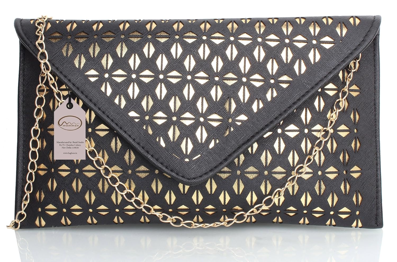 mammon women's clutch with sling (c-file 30x17x2cm)