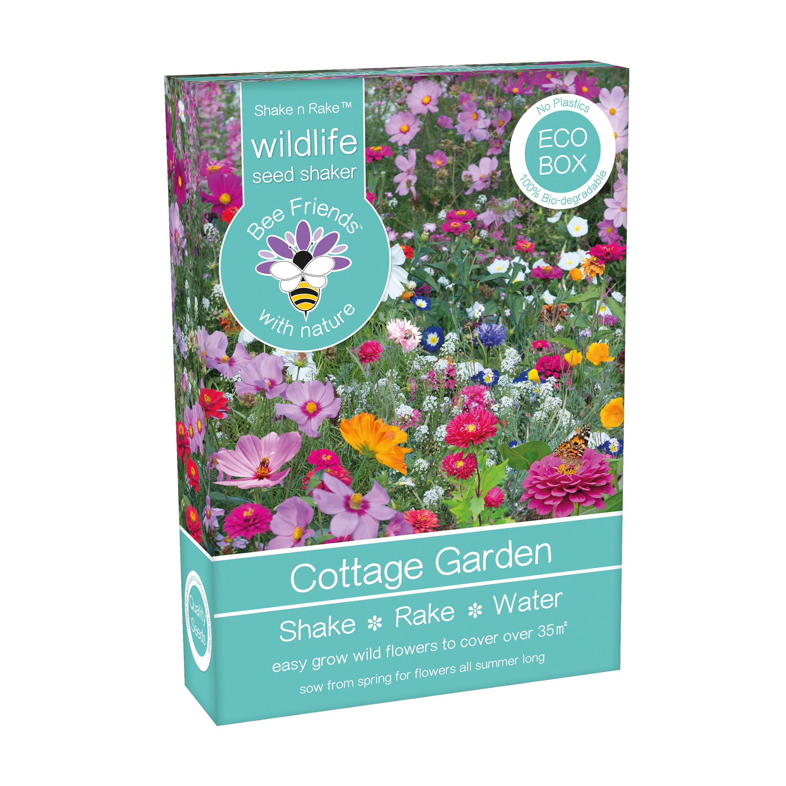 Wildflowers Shake And Rake Grow Your Own Colour Themed Annual Flowers from Seed (Cottage Garden)