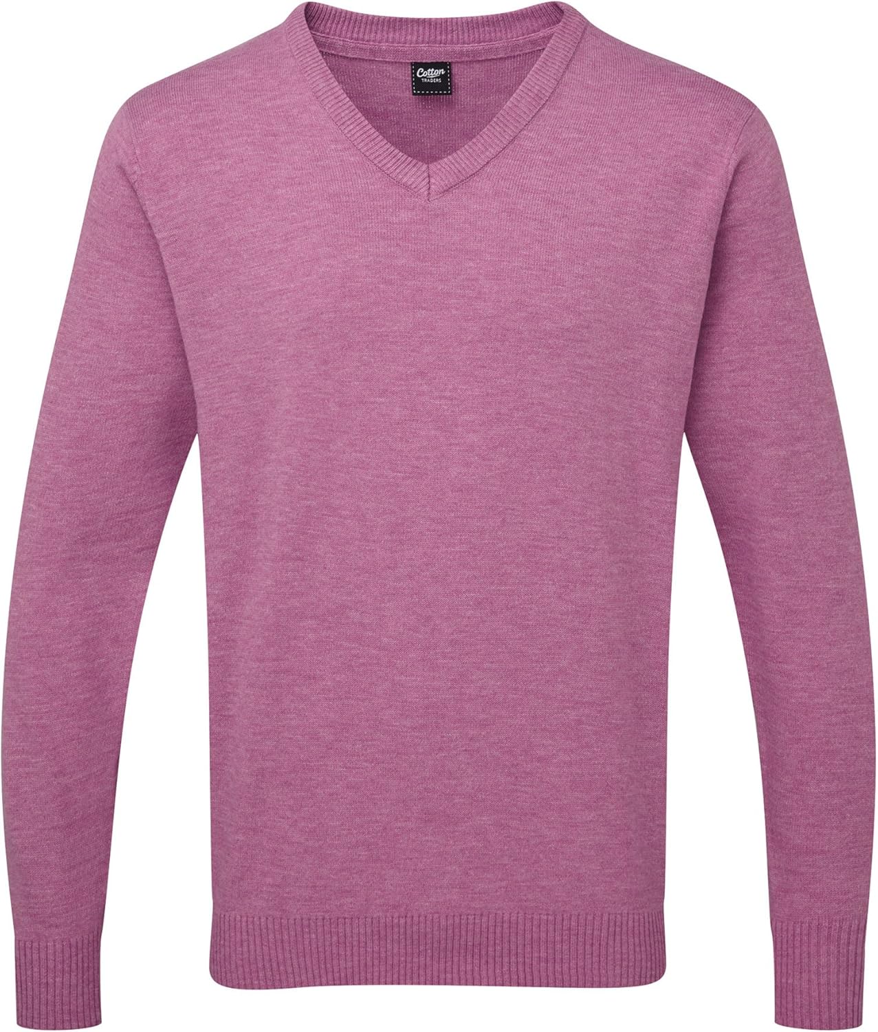 Cotton Traders Mens Jumper Sweater Knitwear 100 Acrylic VNeck Soft