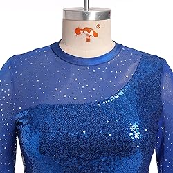 AFAVOM Sequin Figure Skating Dress for Women Girls