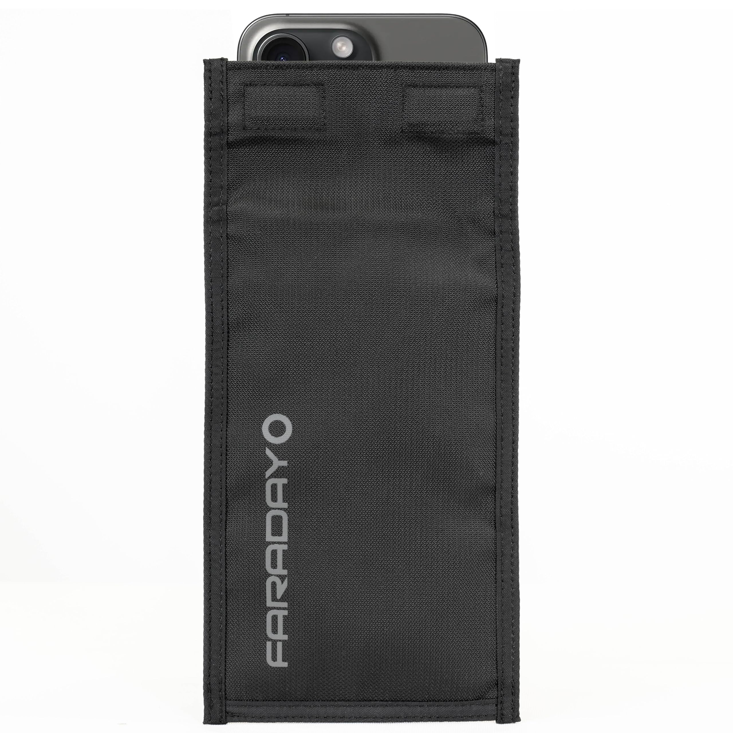 Faraday Defense Faraday Bag Jacket Pro | Magnetic Closure, Shielding - Law Enforcement & Military, Travel & Data Security, Privacy, Anti-Tracking Anti-Hacking Black (Phone Vertical XL)