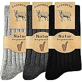 Moyel Warm Wool Cashmere Socks for Women Women’s Thermal Winter Socks Thin Soft and Cozy