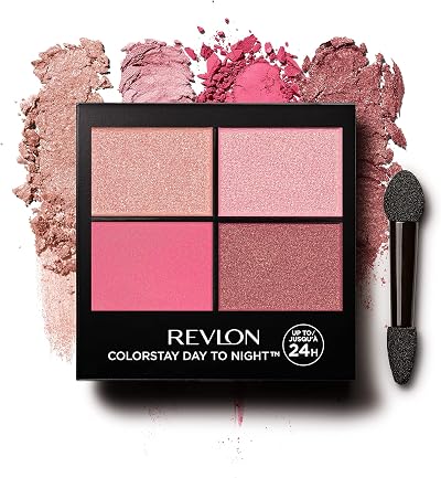 Revlon ColorStay 24 Hour Eyeshadow Quad with Dual-Ended Applicator Pretty 565