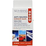 Sea-Band Anti-Nausea Ginger Gum (24 Pieces)