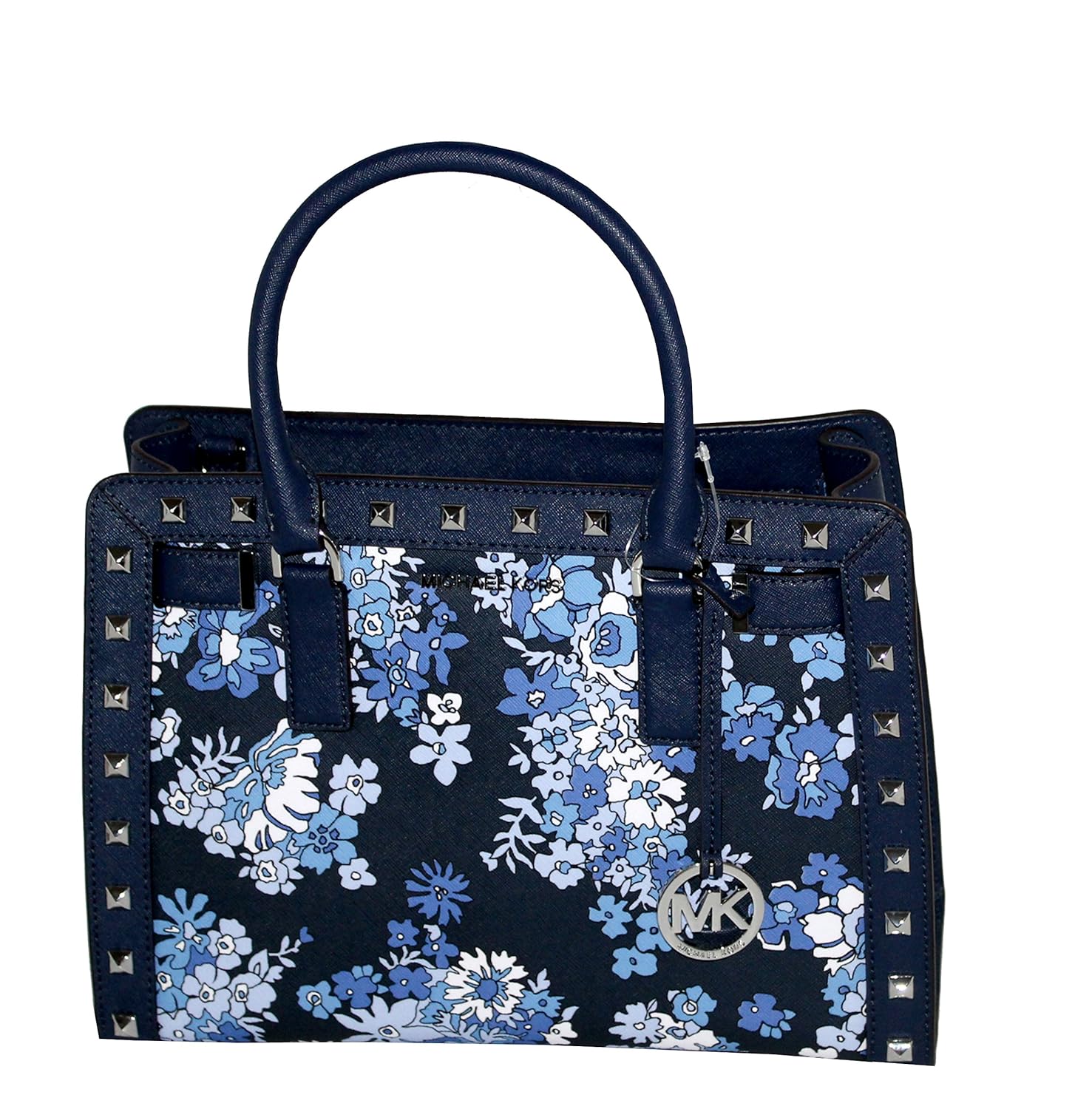 michael kors blue flower purse