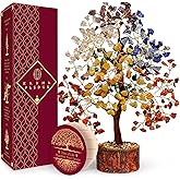7 Chakra Tree of Life for Manifestation Unique Birthday Gifts for Women, Men, Friends, Handmade Home Office Decor Healing Crystal Tree for Money, Reiki, Good Luck, Anniversary Gifts for Her, Mom & Dad