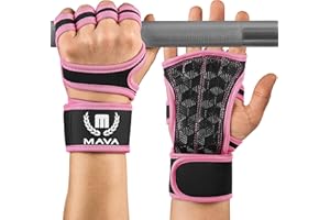 Mava Sports Weight Lifting Gloves with Wrist Support, Work Out Gloves, Gym Gloves - Great for Cross Training, Pull Ups, Calisthenics and Gym, Workout Gloves for Men & Women