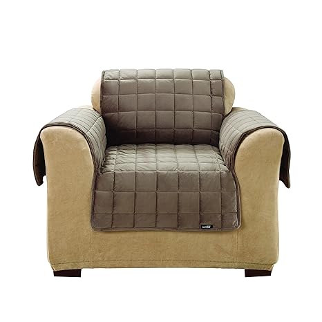 Amazon.com: SureFit Deluxe Pet Chair Furniture Cover, Sable: Kitchen ...