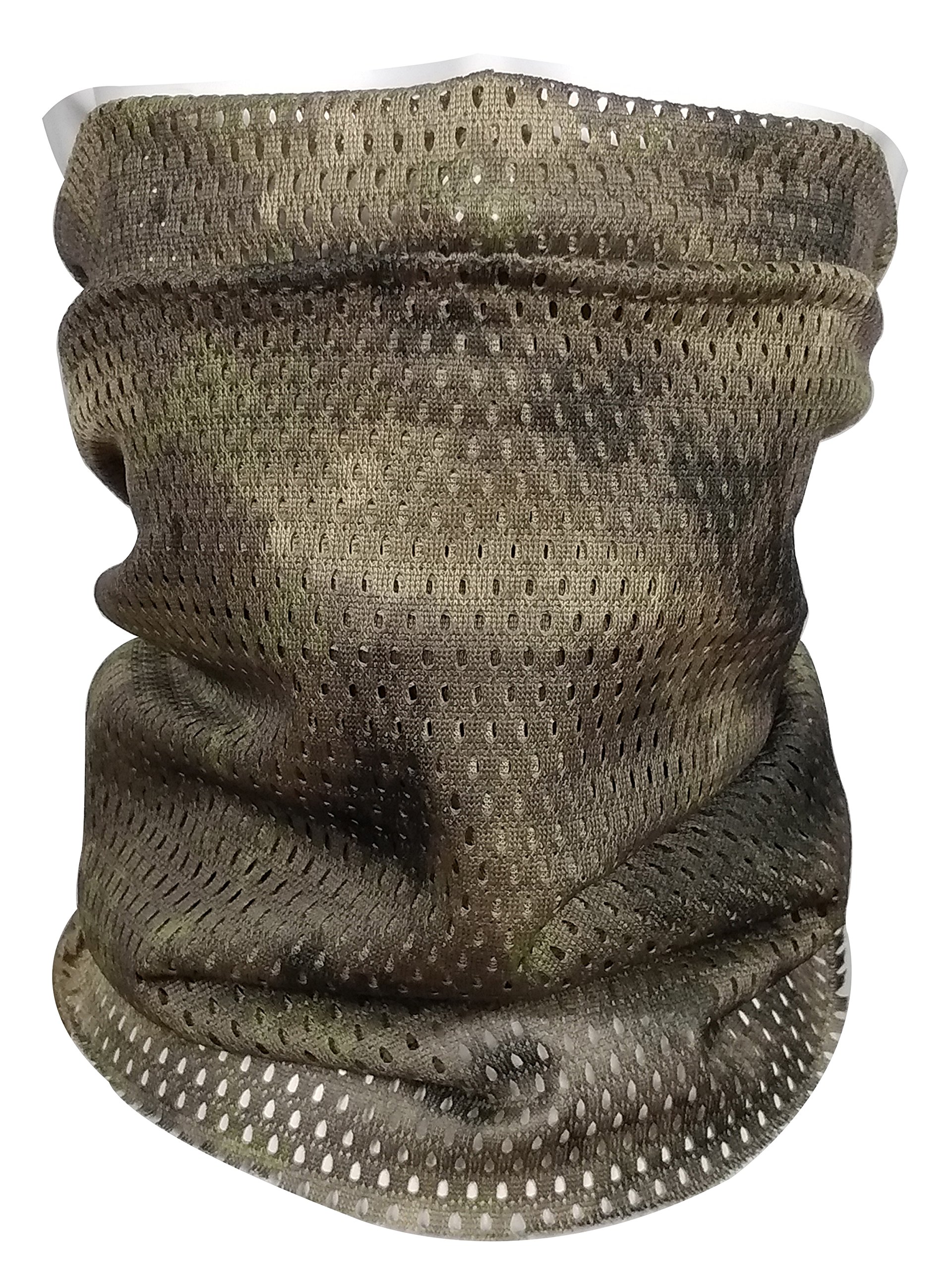 QMFIVE Tactical Camouflage Scarf, Men and Women Multi-purpose Military Headband Style Head Wrap Face Mesh Neckerchief,Atac,150 x 40cm / ~50 x 13 inch
