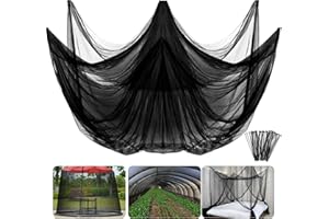 PURPLE STAR 1N 4 Packs Insect Bird Barrier Garden Mesh Netting- 9.8 x 5.6 Ft Mosquito Netting for Patio- Heavy Duty Bird Garden Screen Mesh Net for Terraces Balconies Protecting Plant Fruits from Insect Bird Eating