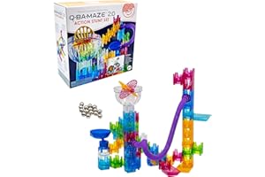 MindWare Q-BA-Maze Action Stunt Set The Next Generation Marble Maze Kids Toys - STEM Marble Run - Recommended for Ages 6+ - Educational Gift for Boys and Girls