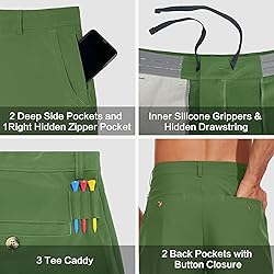 JWM Mens 7" Stretch Golf Shorts - Lightweight