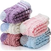 ANTSANG Fuzzy Socks for Women, Fluffy Warm Soft Slipper Socks for Winter & Home, Ideal for Teen Girls