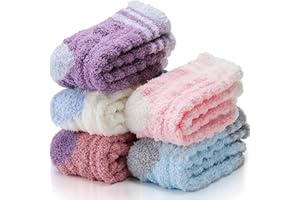 ANTSANG Womens Fuzzy Socks Slipper Winter Fluffy Comfy Cozy Socks Cabin Warm Home Socks