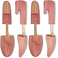 STRATTON MEN’S ADJUSTABLE SPLIT TOE CEDAR SHOE TREE | 2-PACK | GROWN IN USA | GREAT GIFT FOR MEN