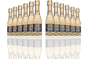 VINADA - Crispy Chardonnay Mini - Zero Alcohol Wine - 200 ml (12 Glass Bottles)