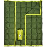 Horizon Hound Down Camping Blanket 650 Fill Power - Ultralight Backpacking Quilt (1lb 6oz) Warm &amp; Water-Resistant 20D Nylon Shell for Outdoors, Camping, Hiking, Travel, &amp; Stadium - Packable