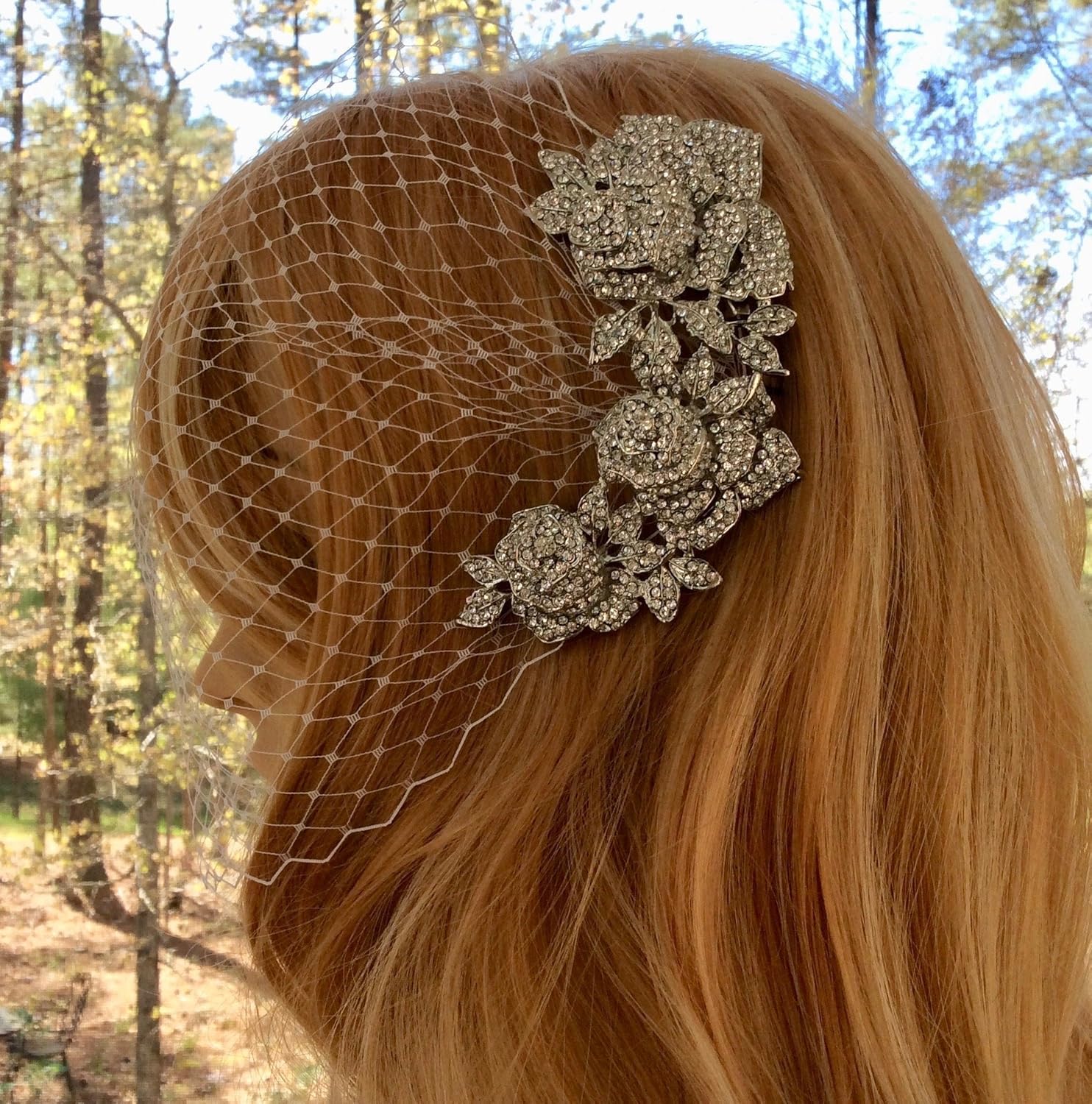 Amazon Com Bridal Wedding Veil Bridal Rhinestone Veil Wedding Rhinestone Veil Tulle Bridal Veil Tulle Wedding Veil Art Deco Veil Deco Bridal Veil Deco Wedding Veil Wedding Gown Veil Handmade