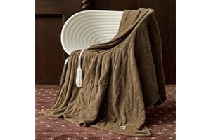 Heated Blanket Electric Throw 50" x 60" -Heated Throw Blanket with 5 Heating Levels & 3 Hours Auto Off,Machine Washable,ETL &