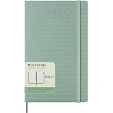 Moleskine 2026-27 18-Month Weekly Planner, Large, Sage Green, Hardcover | July 2026-December 2027 Large (5" x 8.25") 208-page weekly planner with ruled notes pages, stickers, and expandable pocket.