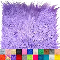 Ice Fabrics Faux Fur Fabric Squares - 10x10 Inches