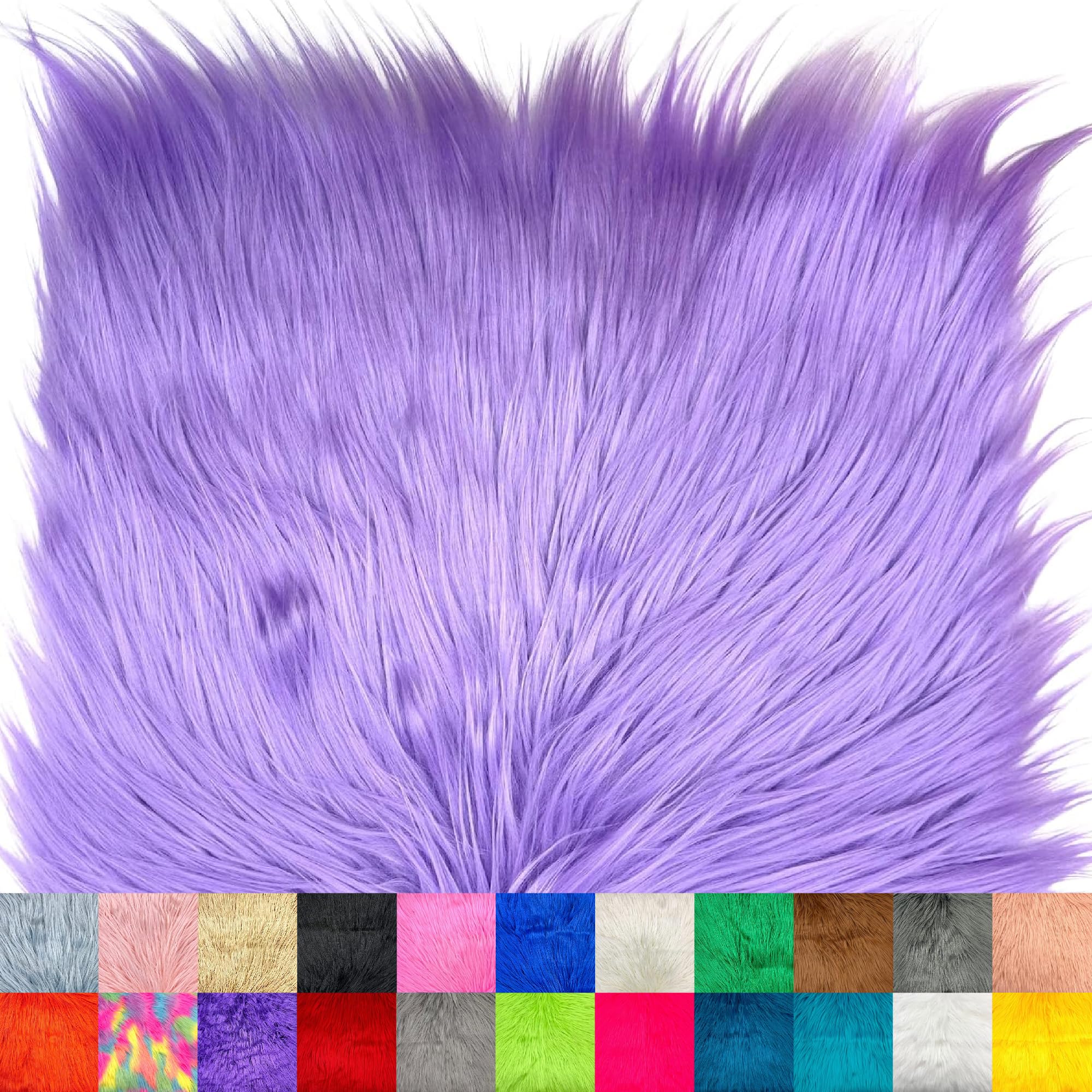 Ice Fabrics Faux Fur Fabric Squares - 10x10 Inches