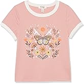 Speechless Girls' Short Sleeve Graphic Knit T-Shirt