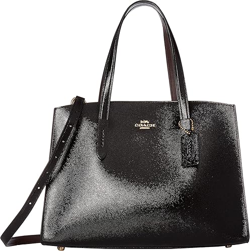 coach black patent leather purse