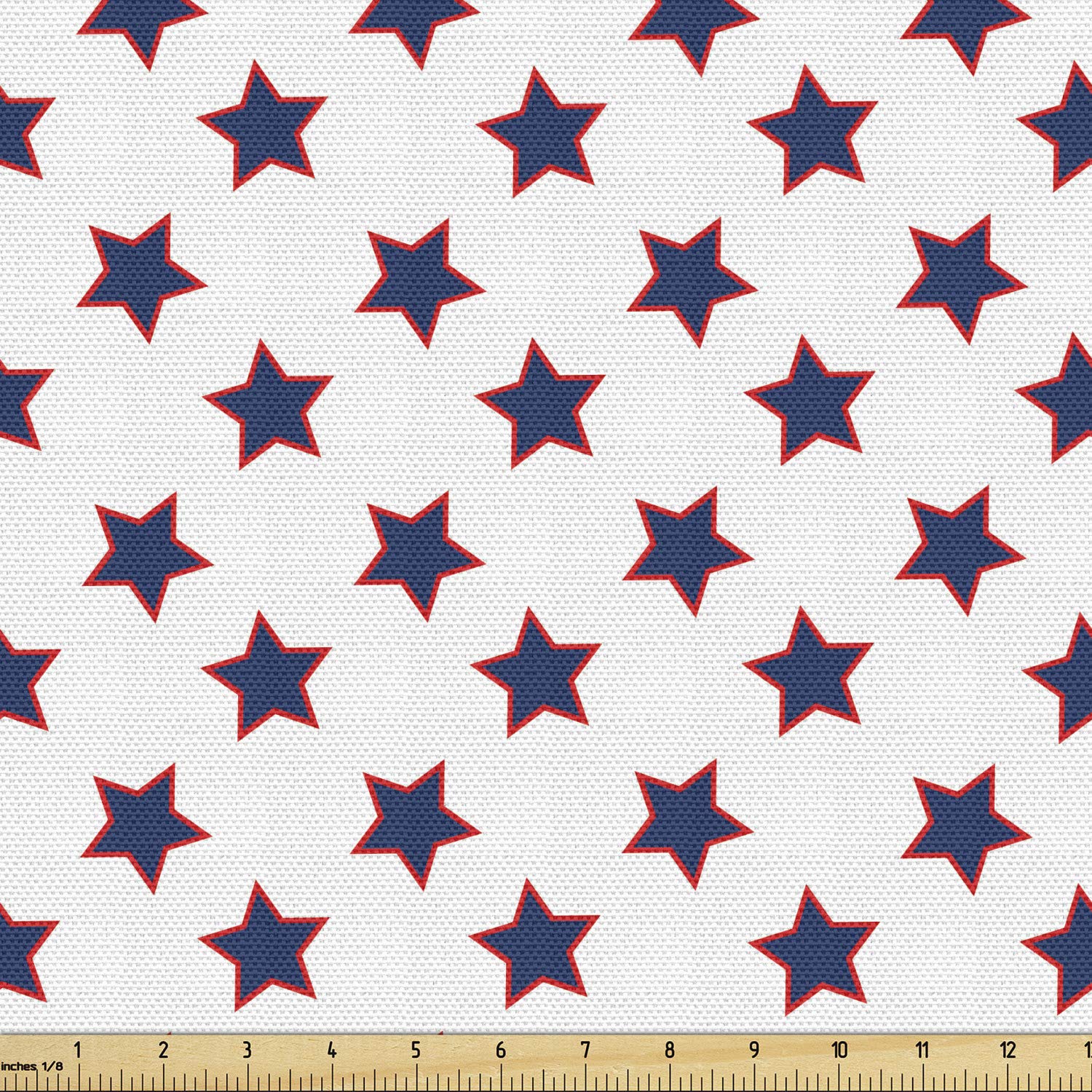 Ambesonne Stars Fabric by The Yard, Continuous
