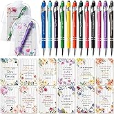 ANGOLIO Christmas Winter Gifts 72Pcs Regalos Cristianos En Español Christian Spanish Gifts Bulk Include Spanish Bible Notebook Ballpoint Pens Organza Bags Church Supplies for Teacher Students Kids