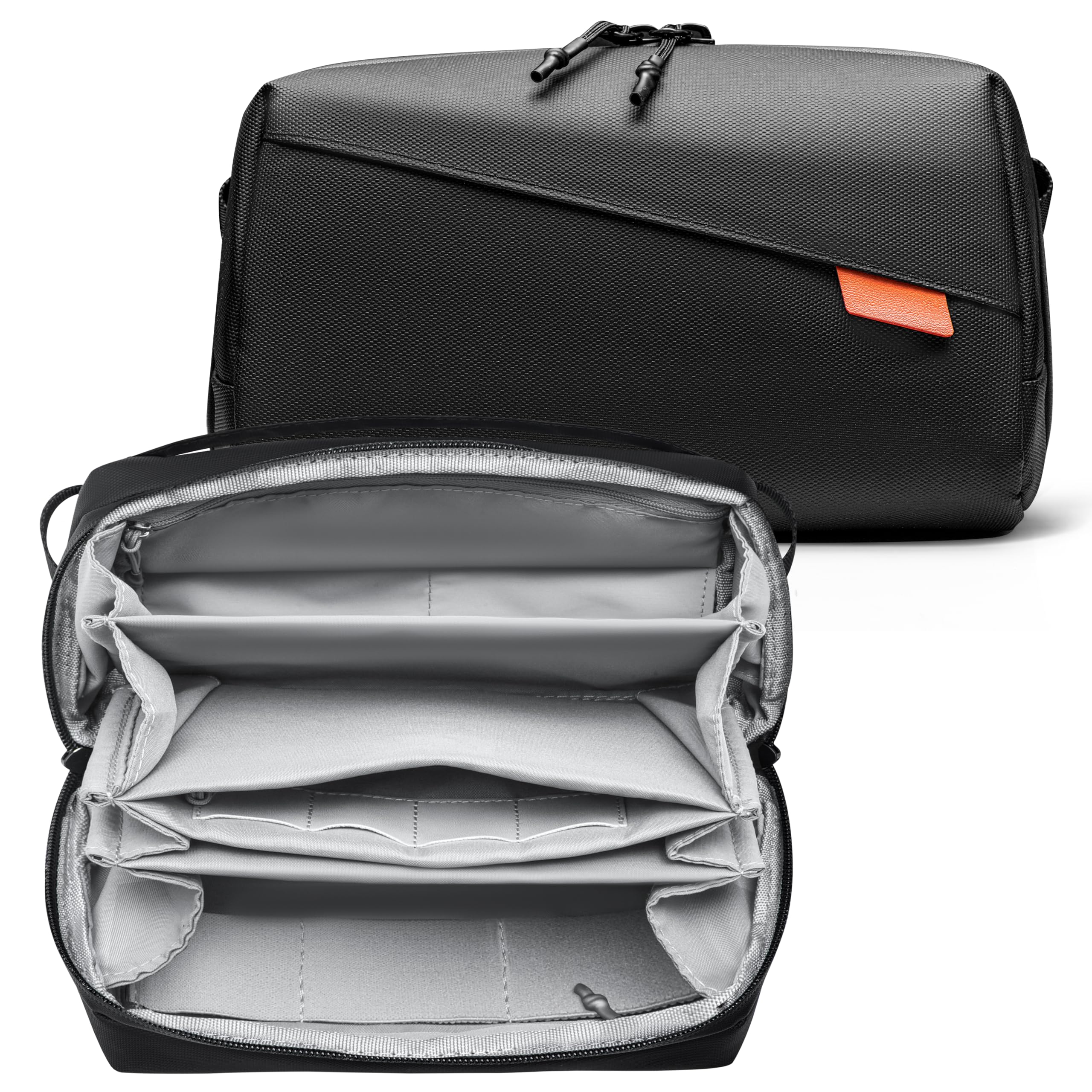 Tomat Osmo Mobile 6 Carry Bag for DJI Osmo Pocket 3/ Osmo Mobile 6 Accessories, Portable Travel Large Case Tech Pouch Organizer Waterproof Multilayer All in One Storage Bag for Insta360 Flow Pro