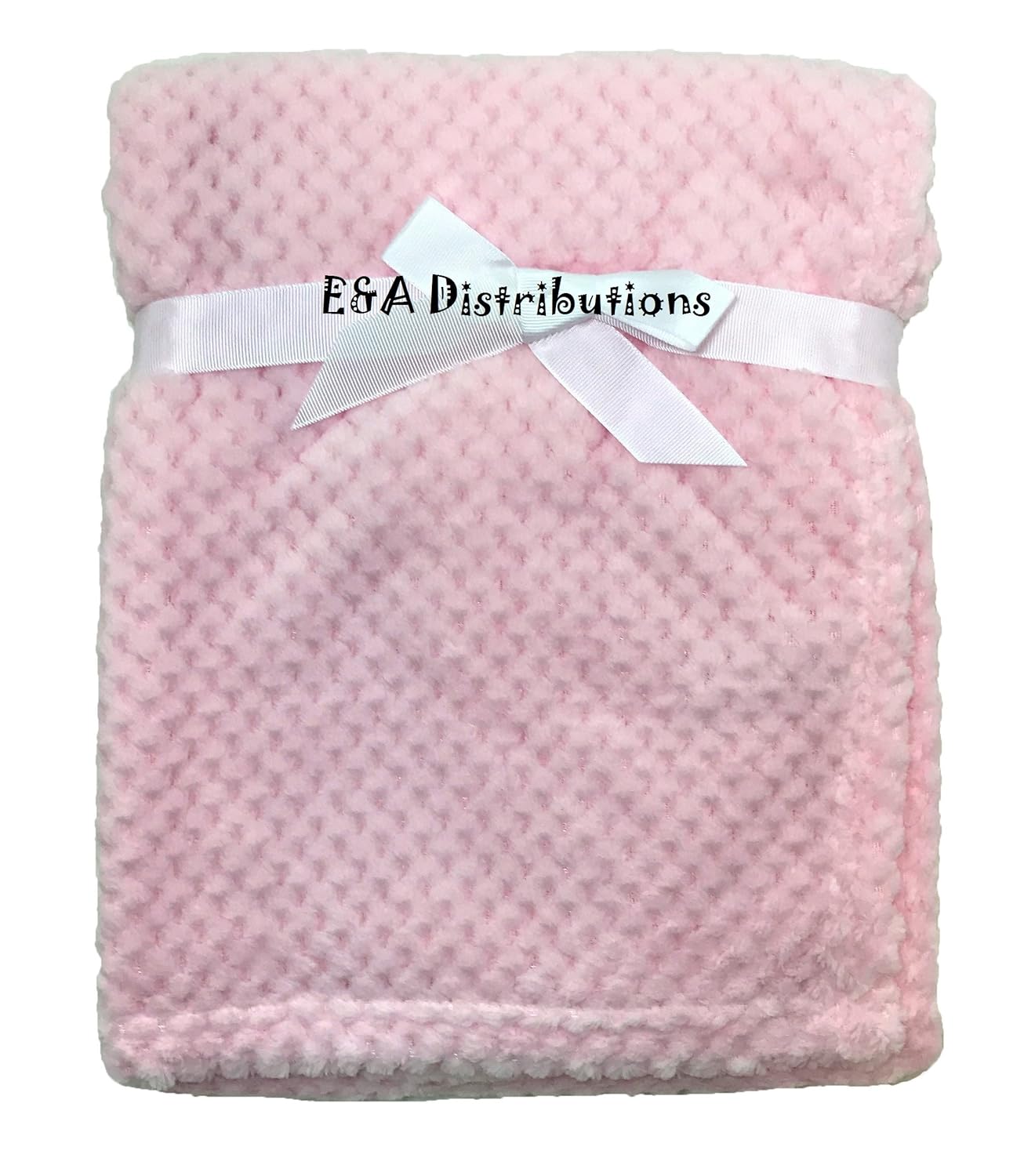 Pink Baby Waffle Fleece Blanket Wrap Soft E&A Boy Girl 75x90 cm Amazon
