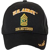 Artisan Owl Officially Licensed US Army Retired Baseball Cap - Multiple Ranks Available!