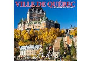 Ville de Québec/Quebec City 2025 Large 12x23.5" Wall Calendrier/Calendar | English/French Bilingual | Canada Regional