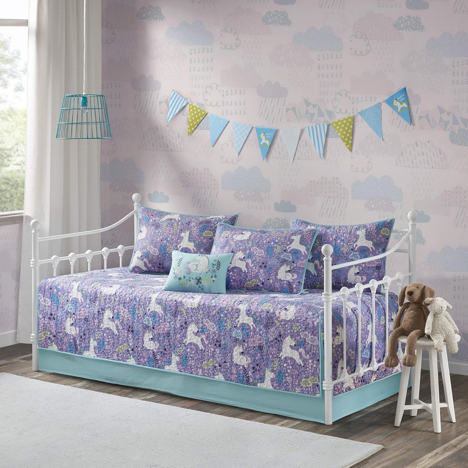 Urban Habitat Kids Lola 6 Piece Cotton Reversible Daybed Set Purple