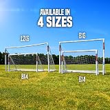 Football Flick 6x4ft Garden Goal 70mm PVC Posts 2 Year Warranty White view 11
