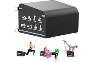 HANDBODE Hip Thrust Bench, Multi-Functional Slip-Free Hip Thrust Machine for Glute Bridge, Box Jump, Push-Ups, Squat, Ab Exercise, Suitable for Home & Gym