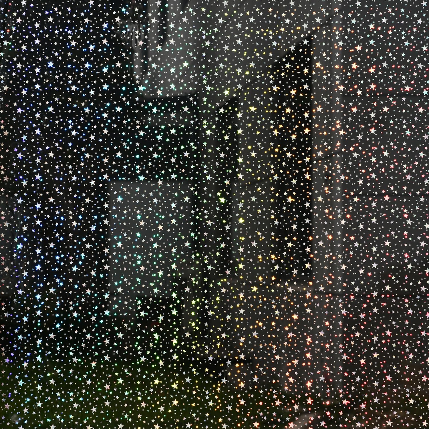 JOLIHOME One Way Mirror Window Film Privacy Reflective Glass Window Sticker Anti Glare Vinyl Film Heat Control Window Tint Sun Blocker for Home Bedroom Reusable, Black 44x200cm