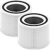 Improvedhand 240 Replacement Filter Compatible with PURO 240 Air Purifier,3-in-1 Filtration System with True HEPA H14 and Activated Carbon, Pack of 2