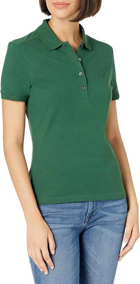 lacoste slim fit polo green
