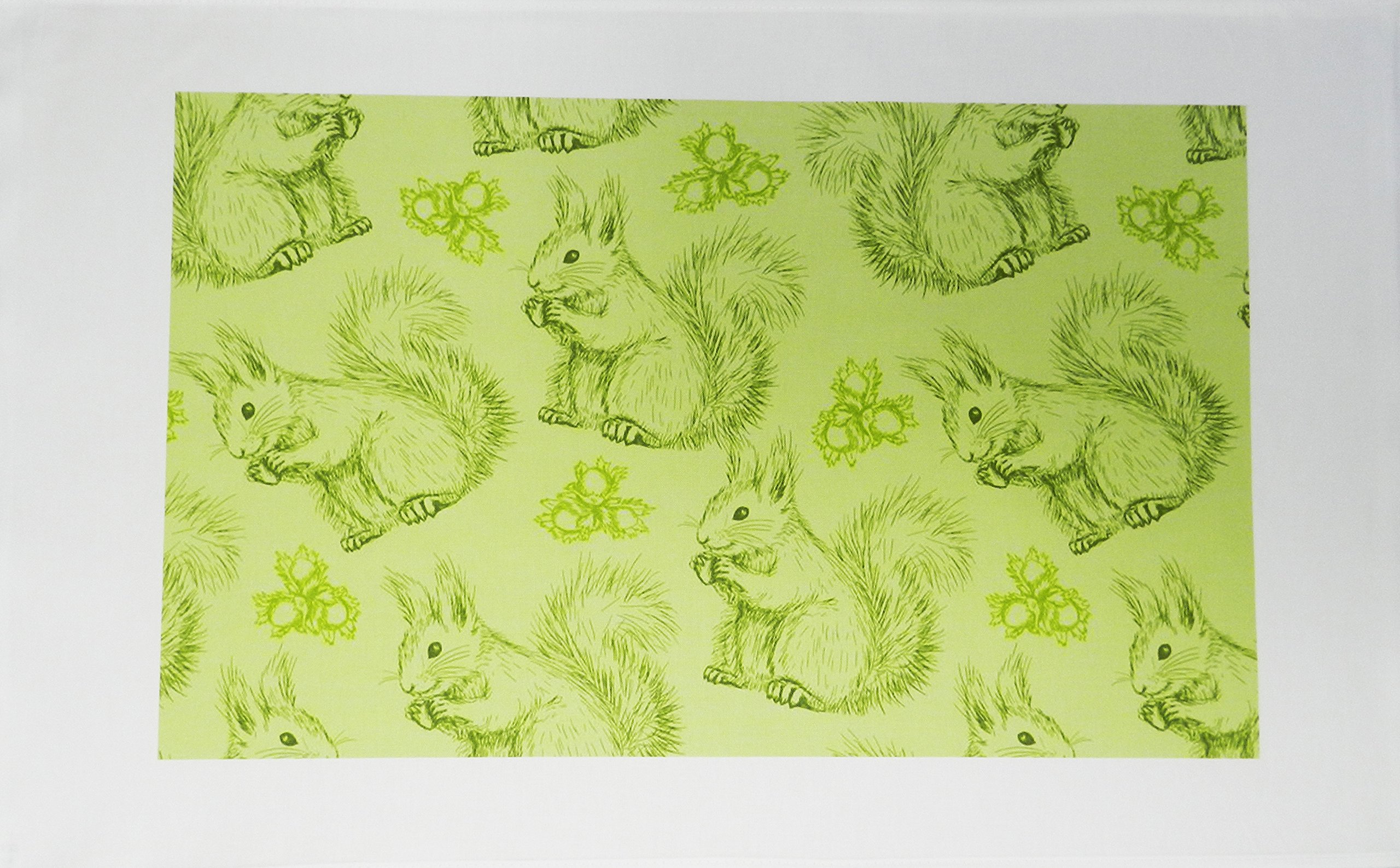 Half a Donkey A Squirrel and his Nuts Large Cotton Tea Towel