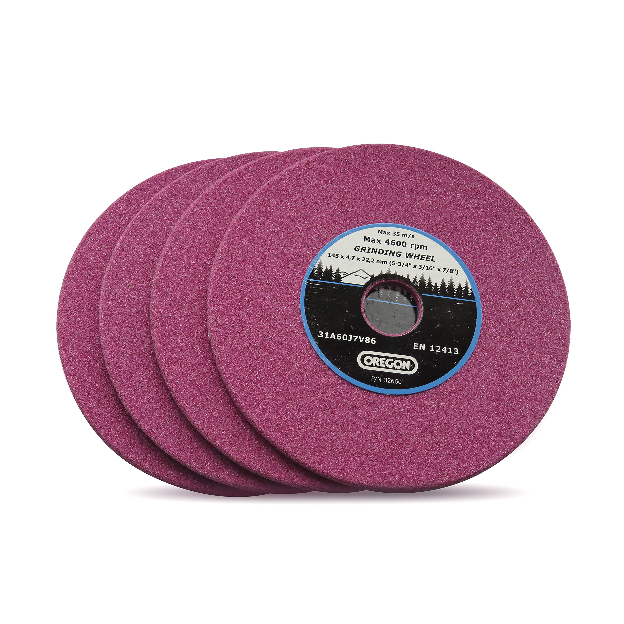 Oregon Chainsaw Sharpener Replacement Grinding Wheel 3/8", .404" Pitch, 4 pcs