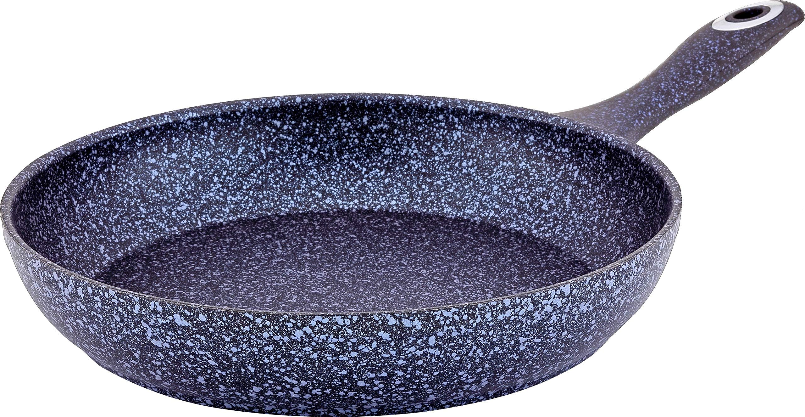 Hascevher Stoneco Induction Safe Frying Pan with Easy Clean, Non-Stick, PFOA Free, Granite Coating (18X04 cm, Blue)