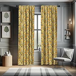 Lunarable Abstract Window Curtains, Terrazzo
