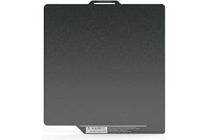 BIQU CryoGrip Panda Build Plate for Bambu-Lab P2S P1S X1C X1E P1P A1, Room Temp Cold Printing, Double-Sided Textured Spring Steel Sheet, 257x257mm, 1 Piece, Grey