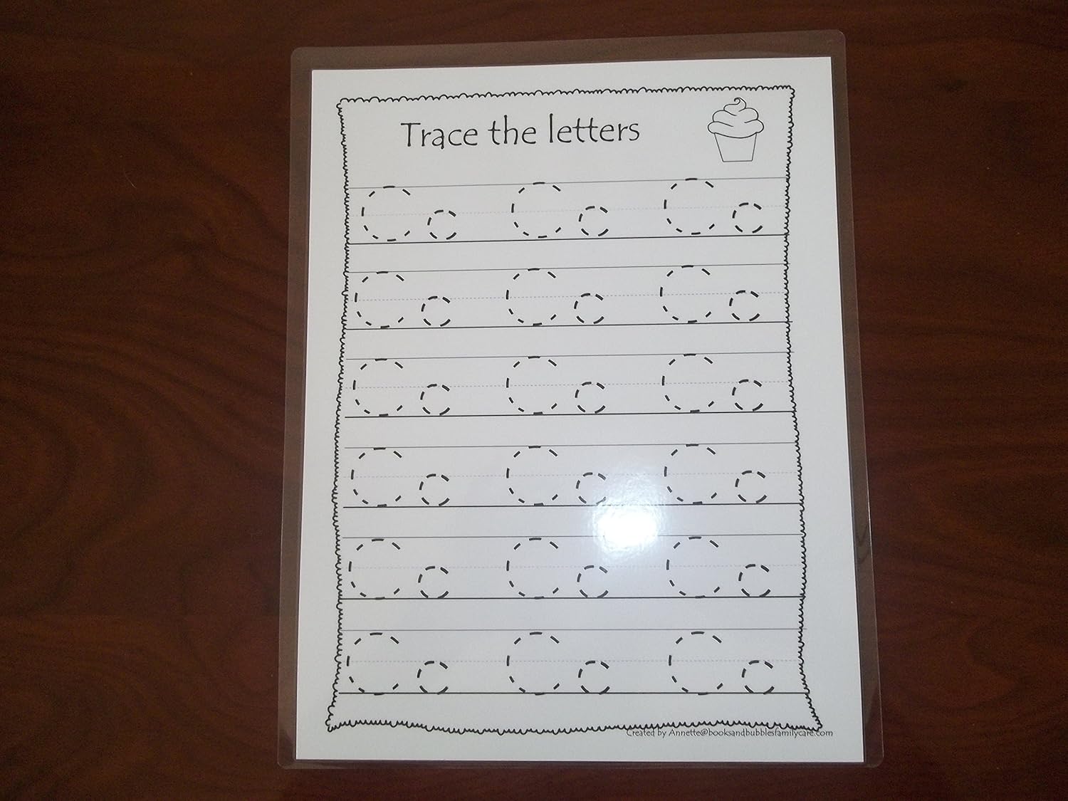 26 Preschool Dry Erase Alphabet Tracing Worksheets. 8.5 x 11 laminated
